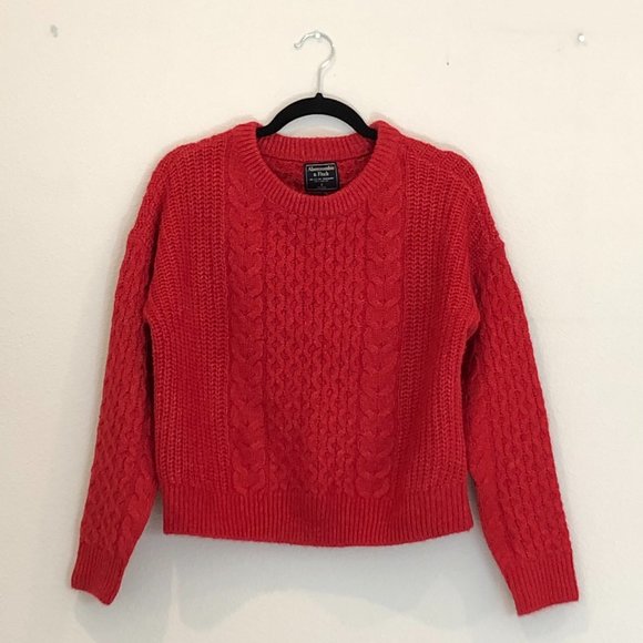 Abercrombie & Fitch Sweaters - Abercrombie & Fitch Cable Crewneck Sweater